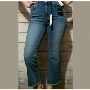 William Rast Junior Super Highrise Flare Crop Jean